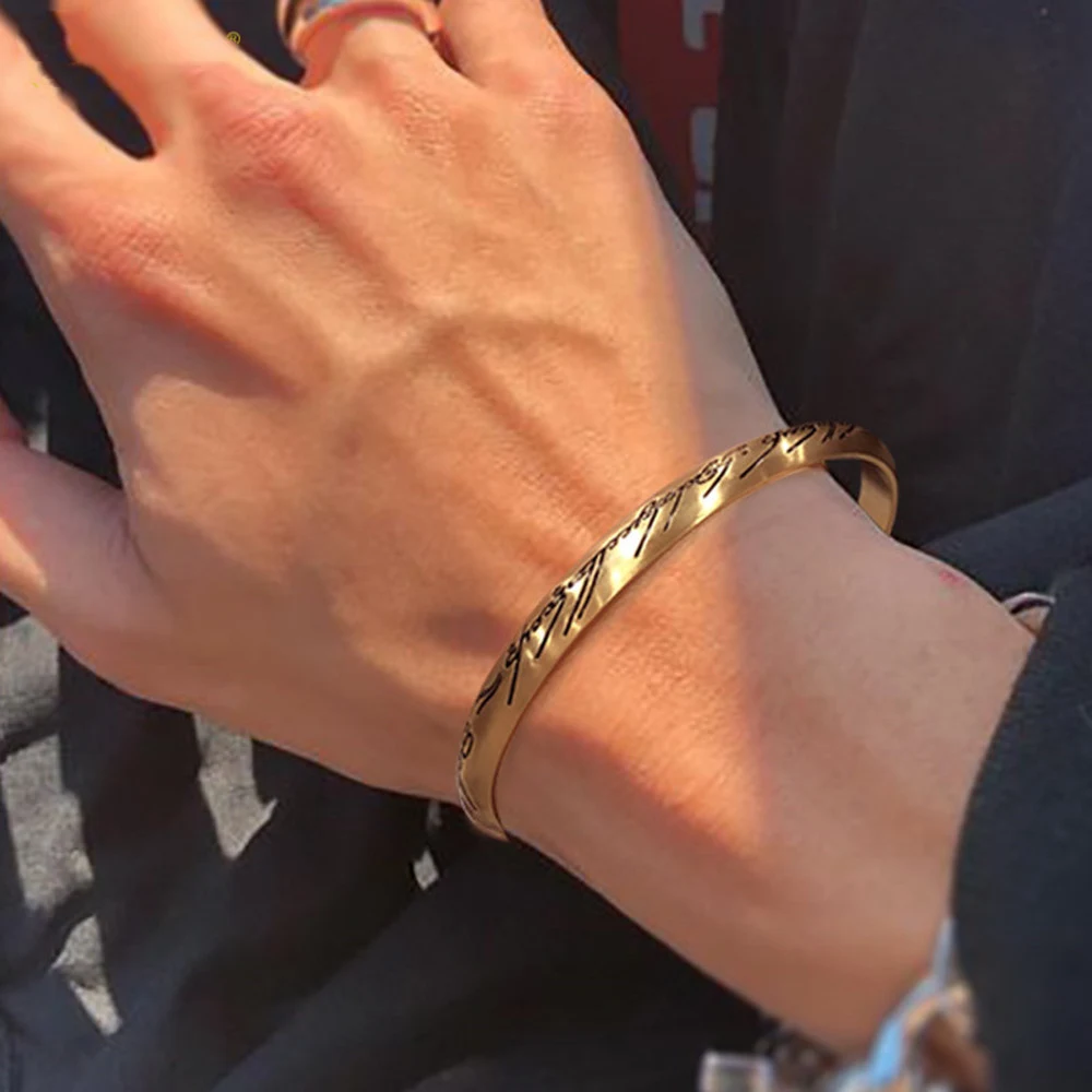 Title 5, Bracelet en or pour homme Bijou Rétro Tendance ...