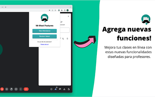 Mr Meet - Toma Asistencia en Google Meet