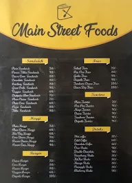 Main Street Foods menu 1