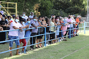 Parents gather for a meeting with Panyaza Lesufi at Hoërskool Jan Viljoen on Sunday.