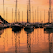 Item logo image for Yachts on a Harbour during Sunset