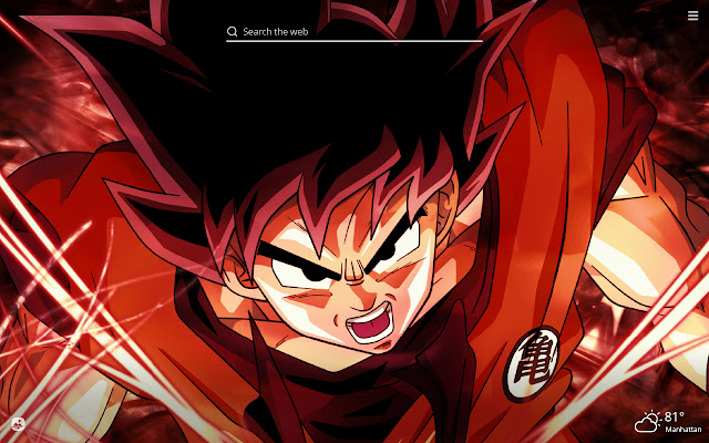 Son Goku HD Wallpaper New Tab Theme