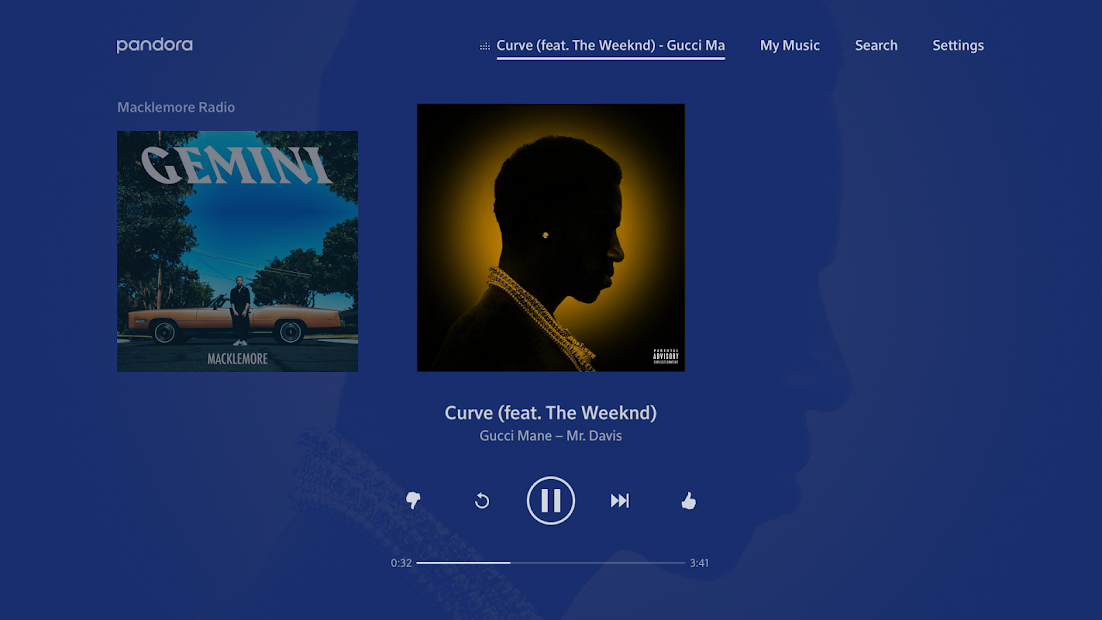 Pandora Music for TV Apps on Google Play