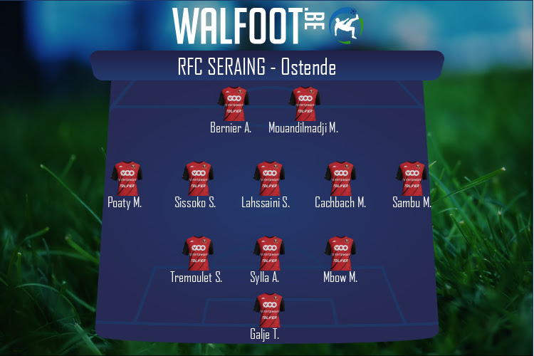 Composition RFC Seraing | RFC Seraing - Ostende (08/10/2022)