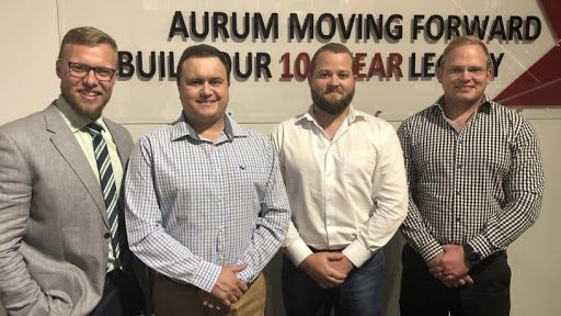 From left: Frederik van Staden, senior consultant for WAN and ISP services at eNetworks; Dirk van Schalkwyk, ICT director at The Aurum Institute; The Aurum Institute ICT manager, Cristian Pieterse; and Andre Potgieter, service delivery manager at The Aurum Institute.