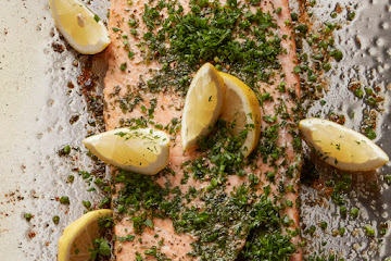 Herb Crusted Roasted Salmon