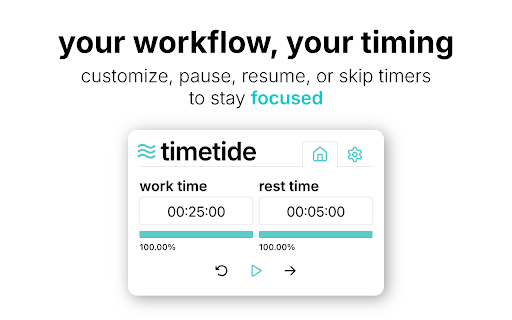 Timetide - Pomodoro Timer & Focus Tool