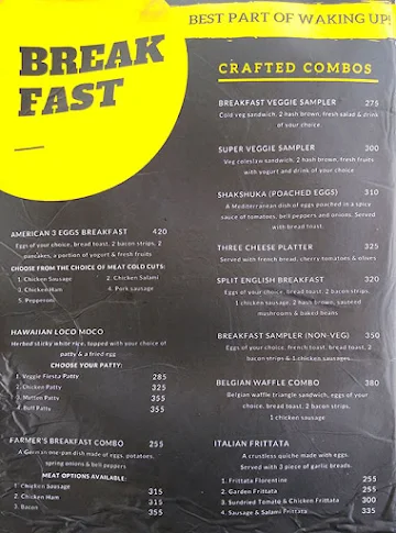 Spatzle Bistro menu 