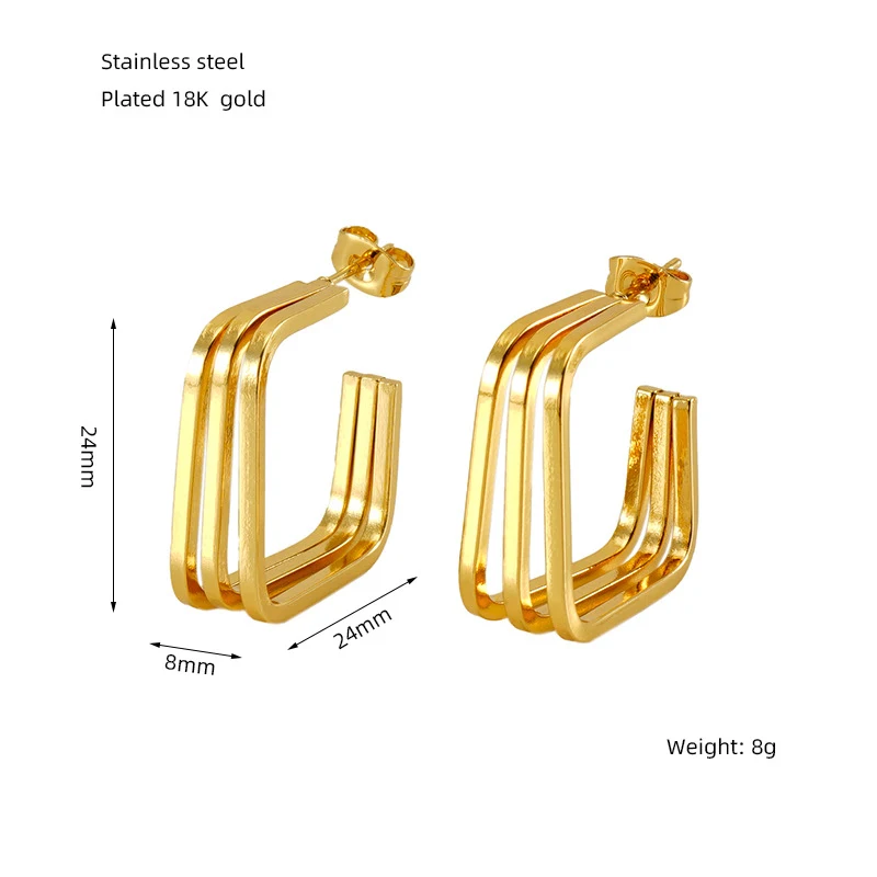 Boucles d'oreilles rétro géométriques irrégulières. Exprimez votre style unique avec ces boucles d'oreilles qui rehaussent votre look.