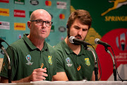 Jacques Nienaber (Defence Coach) during the South African national rugby team announcement media conference at Keio Plaza Hotel on October 24, 2019 in Tokyo, Japan. 