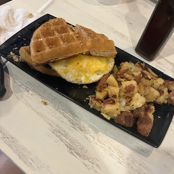 GF Waffle Breakfast Sandwich