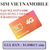 Sim Vietnamobile Nhận Mã Otp Tạo Tài Khoản