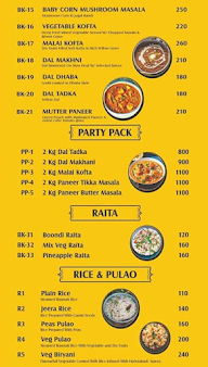 Yellow Mustard menu 4