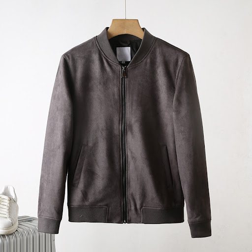 Title 9, Mens Suede Autumn Solid Color Casual Baseball ...