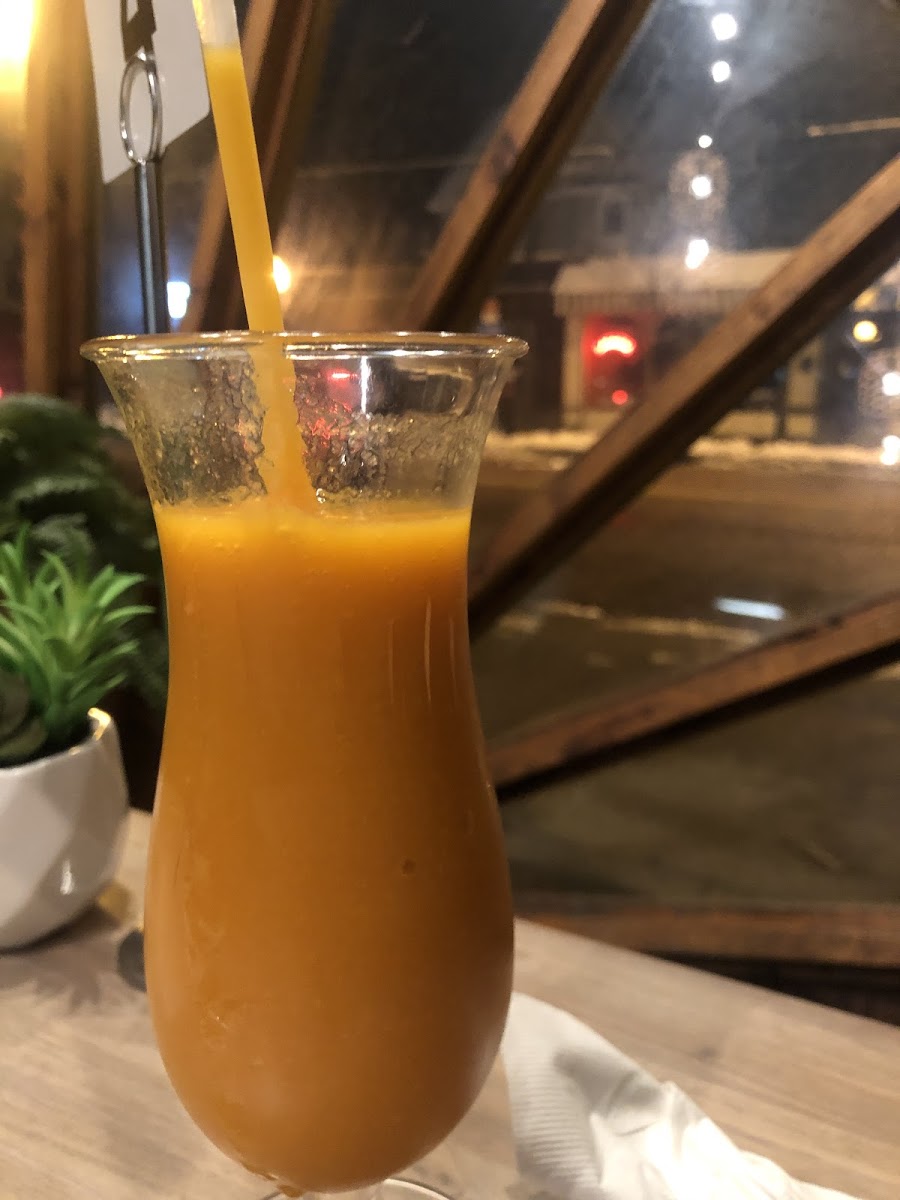 Papaya and passion fruit 🍉 smoothie