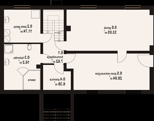 Milicz 49 dw PC - Rzut piwnicy