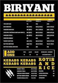 Biriyani Box menu 1