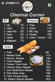 Chennai Corner menu 1