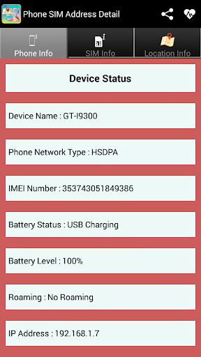 Phone SIM and Address