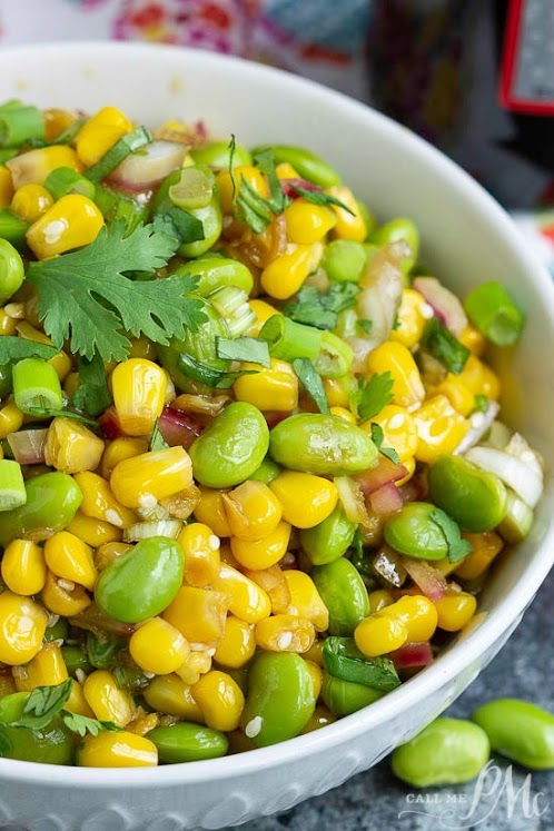 Edamame Cilantro Salad Recipe