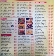 Sing Ching Momo's & Chinese menu 1