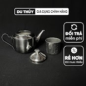 Bình Trà Inox Có Lõi Lọc Dung Tích 1000 Ml Có Lõi Lọc Trà Tiện Lợi, Thiết Kế Có Nắp Đậy Kín Tiện Dụng Dễ Dàng Vệ Sinh