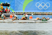 A file photo of South Africa's Men's Four Final A during the Rowing on Day 7 of the 2016 Rio Olympics at Lagoa Stadium on August 12, 2016 in Rio de Janeiro, Brazil. 