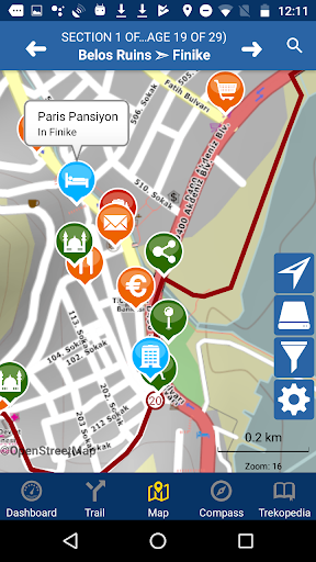 Offline Maps Lycian Way for TrailSmart