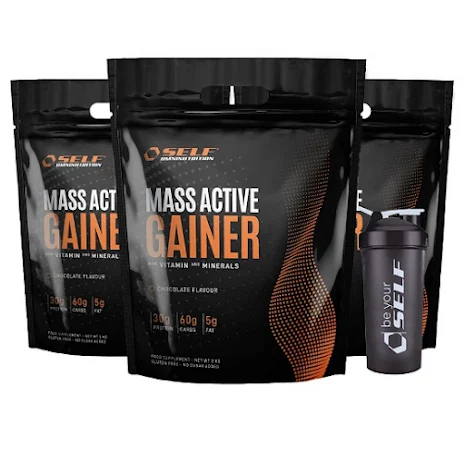 3 x Mass Active Gainer, 2kg