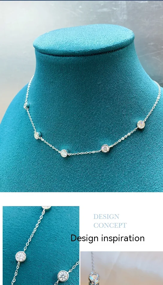 Collier étoile en argent sterling S925 avec moissanite Élégance scintillante Bijou femme Idée cadeau étincelante pour elle