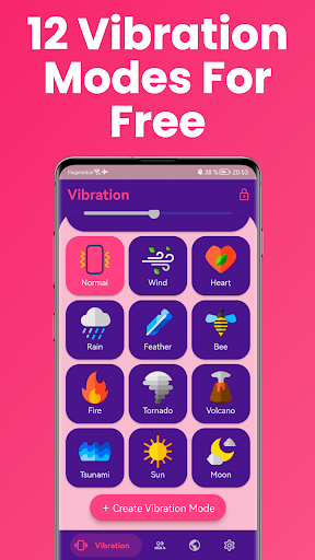 Screenshot Vibrator Strong Vibration App