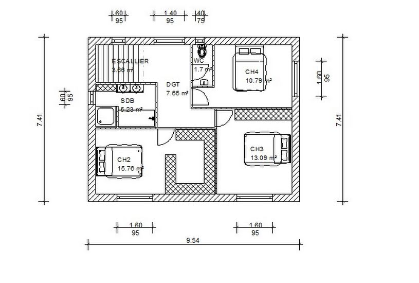  Vente Terrain + Maison - Terrain : 680m² - Maison : 160m² à Plaisance-du-Touch (31830) 