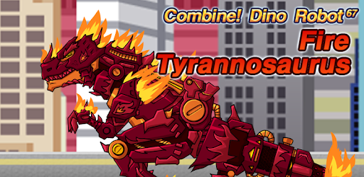 fire tyrannosaurus dino robot