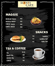 Dosti Cafe menu 1