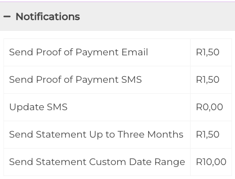 eZaga bank fees,