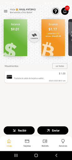 Screenshot DitoBanx Wallet Personas