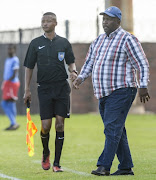 Coach Ephraim Jomo Sono during the NFD Qualification match between Jomo Cosmos and Ubunthu Cape Town at Vosloorus Stadium on December 13, 2017 in Johannesburg. 
