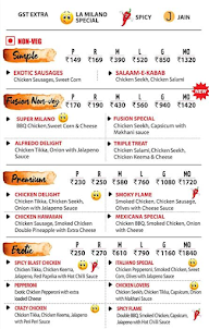 La Milano Pizzeria menu 4