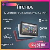 [Hàng Chuẩn Mỹ] Máy Tính Bảng Kindle Hd 8/Hd 8 Plus 10Th 2020 - Ram 2Gb