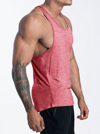 Title 20, Mens I-Shaped Exercise Workout Quick-Drying Ve...