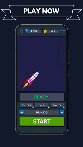 Screenshot Rocket Fly 1000x - Tap & Rise