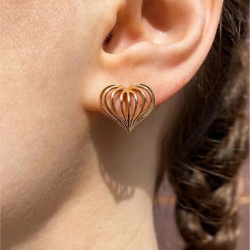 Title 5, Simple Special-interest Design 18K Gold Stainle...