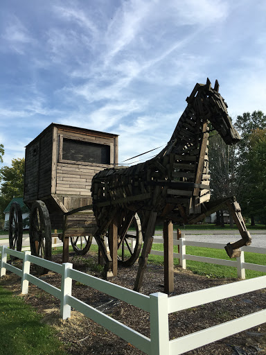 Wooden Horse Statue