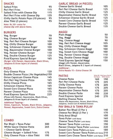 Food Express menu 