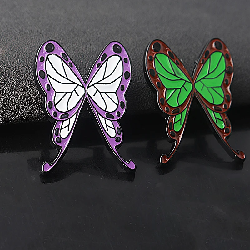 Title 6, Porte-clés papillon coloré pendentif en métal —...