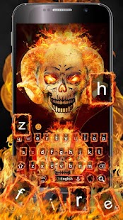How to install Fire Skull Keyboard Theme 10001008 apk for bluestacks