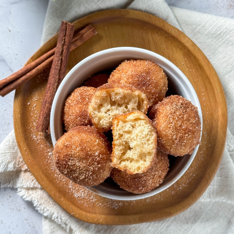 Gluten-free Cinnamon Sugar Donut Bites