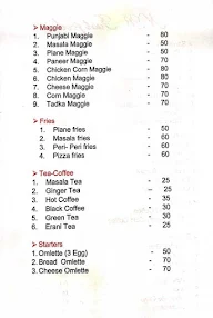 N B Fastfood menu 1