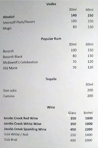 Fantasy Lounge And Bar menu 1