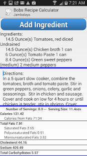 Download Bobs Recipe Calculator APK